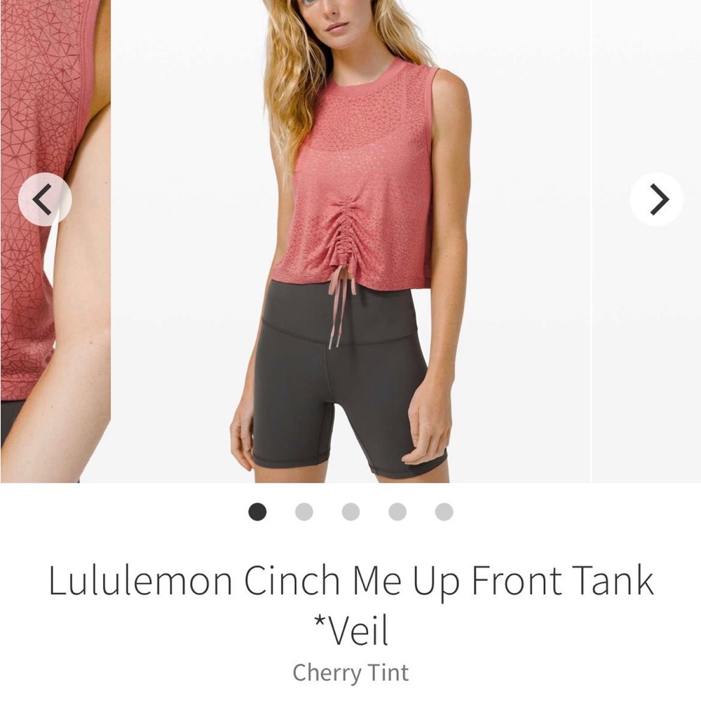 Lululemon cinch me up tank